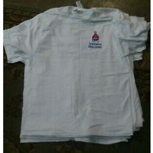 2 Sherwin Williams Painters White T-Shirt Size XL